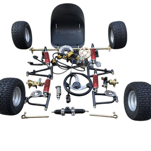 Gran Oferta: Kit Completo de Piezas de Modificación para Go Kart de 4 Ruedas - Suspensión Delantera/Trasera, Volante, Eje Trasero de 1M, Neumático de 6 Pulgadas para Mejora de Buggy - Product Image 2