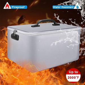 Sac ignifuge portable avec serrure, revêtement en silicone liquide, produits de classement de documents sécurisés - Product Image 2
