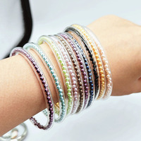 Bracelets en gelée perlée de 65 mm de diamètre
