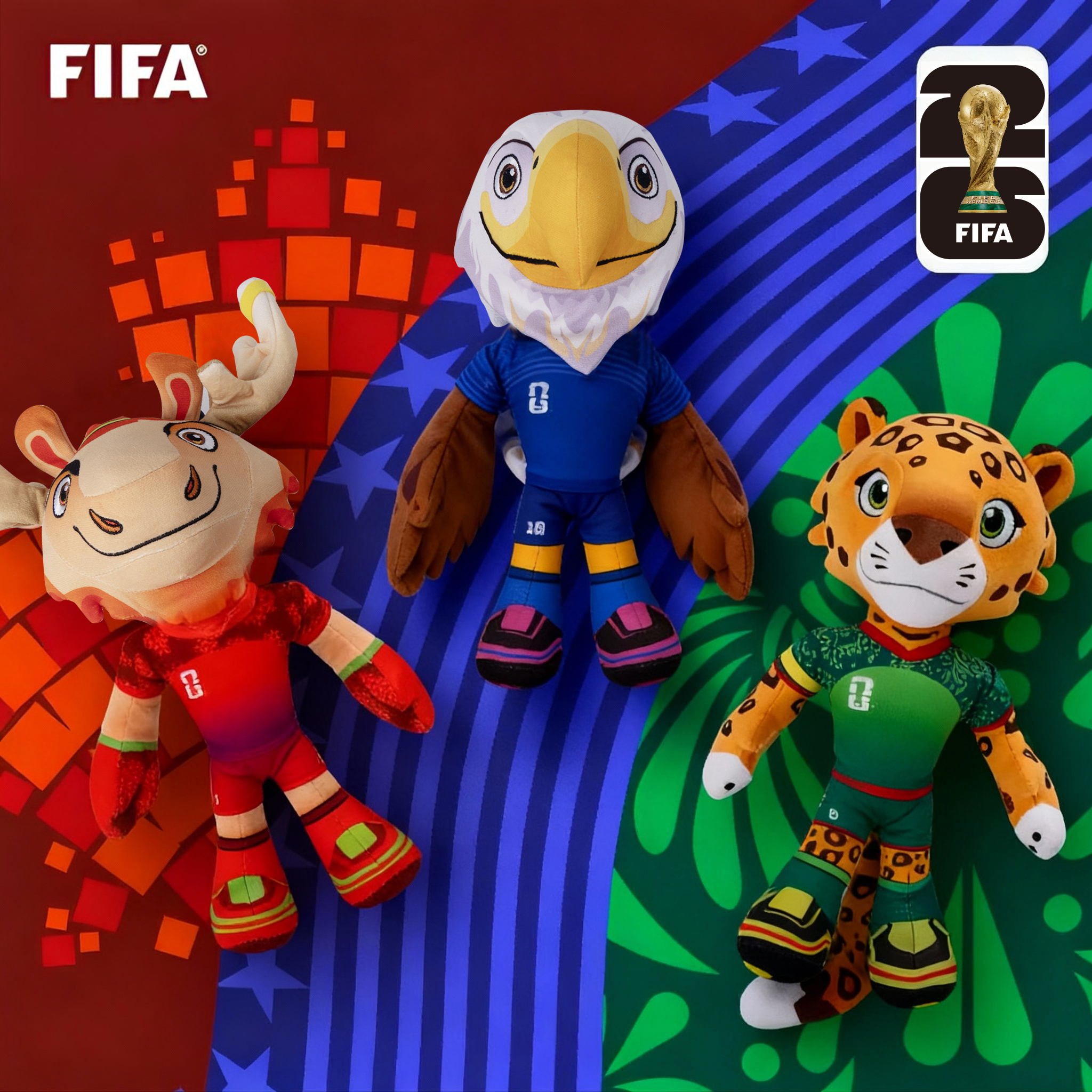 FIFAワールドカップ公式ライセンス ぬいぐるみセット 【公式通販】