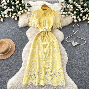 self portrait corded lace midi dress Cream Cord Lace Bow Midi Dress – self-portrait-US main image 1
