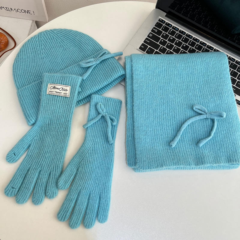 Ensemble trois pièces bleu islandais