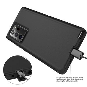Custodia Protettiva Robusta Defender <span class=keywords><strong>a</strong></span> 3 Strati in Gomma e PC per <span class=keywords><strong>Samsung</strong></span> Galaxy Note20 Ultra <span class=keywords><strong>10</strong></span> Plus 9 8 - Product Image 4