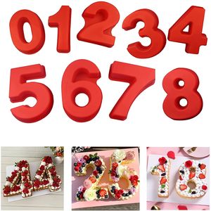 Juego Profesional de Moldes de Silicona para Hacer Números de Chocolate del <span class=keywords><strong>Cero</strong></span> al Nueve para Pasteles de Cumpleaños y Postres - Product Image 3