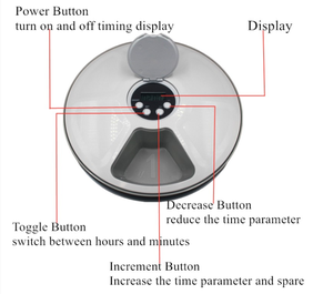 Smart Automatic Programmable <strong>Timer</strong> Dry and Wet <strong>Food</strong> Dispenser Auto Timed Pet Feeder for <strong>Cat</strong> and Small Medium Dog - Product Image 2