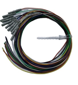 Reusable DIN1.5mm 1.5m Socket Colorful <strong>EEG</strong> Cable Without Electrodes, Semi-finished <strong>EEG</strong> Cable - Product Image 1