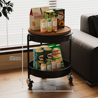 Table console extensible moderne avec rangement et roulettes mobiles pour hôtel et usage domestique, construction métallique durable