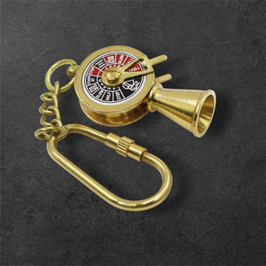 Compre Llaveros de Latón de Primera Calidad con Forma de Telégrafo del Motor del Titanic, Llaveros de Latón con Acabado Dorado - Product Image 4