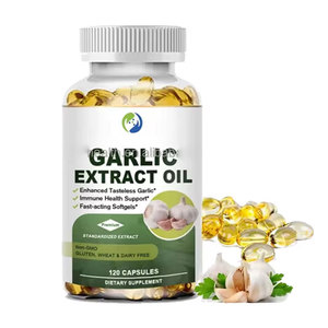 Ausreson OEM <span class=keywords><strong>Halal</strong></span> tỏi dầu Viên nang mềm 380mg bán buôn hữu cơ chăm sóc sức khỏe bổ sung dầu tỏi Softgel viên nang cho tóc - Product Image 1