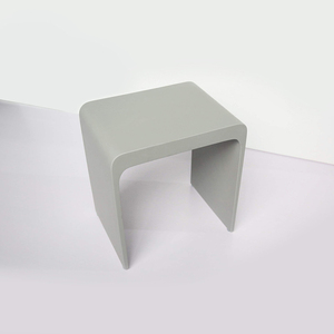 Taburete de <span class=keywords><strong>Baño</strong></span> de Piedra Artificial Blanco Gris Negro Verde, Banco de Ducha de Piedra Acrílica de Superficie Sólida - Product Image 6