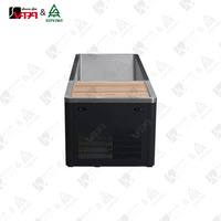 Sistema de Baño de Agua Fría Comercial Vapasauna con Enfriador Integrado, Diseño Negro, Baño de Hielo para Centro de Recuperación y Bienestar