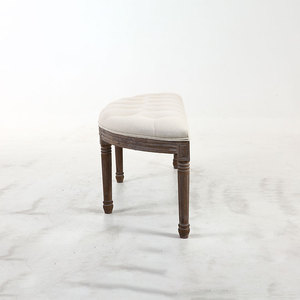 Moderne Meubles De Chambre À Coucher En Bois de Caoutchouc Solide Ksf25001 Coton Lin Antique <span class=keywords><strong>Banc</strong></span> En Bois - Product Image 3