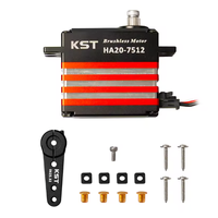 Servomoteur standard sans balais en métal KST HA20-7512, couple élevé 82Kgf.cm, 0,11 sec pour avions télécommandés à grande échelle
