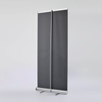 Support de bannière rétractable en aluminium de qualité supérieure 33,5'' x 80''