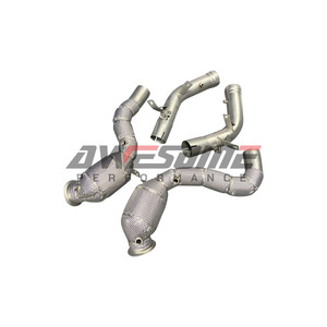 Impresionante Tubo de Escape Deportivo con Catalizador para E63 E63S <span class=keywords><strong>AMG</strong></span> M177 2020+ con OPF Compatible con GT63 4 Puertas EURO con Protector Térmico - Product Image 3