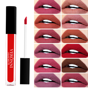 Gloss à lèvres minéral mat, rouge à lèvres liquide sexy, mat, longue tenue, imperméable, cosmétique, beauté, maquillage longue durée 24 heures, gloss à lèvres - Product Image 1