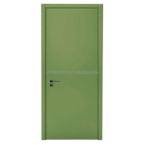 Porte d'entrée moderne en bois de sécurité pour la maison et le bureau et porte d'entrée extérieure personnalisée de style américain avec serrure intelligente - Product Image 4