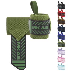 Attelle de poignet robuste MKAS pour haltérophilie, <span class=keywords><strong>accessoires</strong></span> de fitness, bandes de maintien de poignet réglables de qualité supérieure pour la musculation - Product Image 1