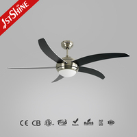 Ventilador de Techo Inteligente 1stshine de 52 Pulgadas con Control Remoto, Diseño Moderno Profesional, Eficiente, con Luz LED, Directo de Fábrica