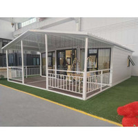 Maison pliable préfabriquée à double aile extensible de 20 pieds pour une vie moderne
