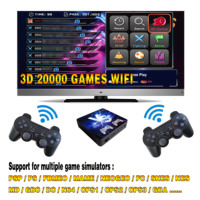 Consola de Videojuegos 3D de 64 GB con Más de 20000 Juegos, 4K, Estilo Retro, Compatible con Descarga de Juegos por WIFI
