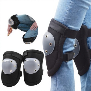 Genouillères épaisses à absorption des chocs avec sangles réglables à boucles pour la protection au travail, universelles, unisexes - Product Image 2