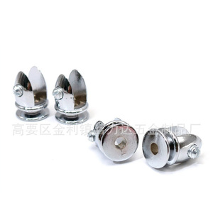 Fulida Zinc Alloy Glass Clip F-058 <b>Chrome</b> Plated Bathroom <b>Shelf</b> Support Connector Furniture Hardware - Product Image 2