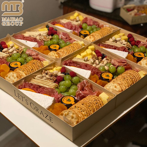 Emballage alimentaire en papier jetable, boîte <span class=keywords><strong>à</strong></span> <span class=keywords><strong>brunch</strong></span> en papier <span class=keywords><strong>à</strong></span> <span class=keywords><strong>emporter</strong></span>, logo personnalisé, boîte <span class=keywords><strong>à</strong></span> charcuterie <span class=keywords><strong>à</strong></span> <span class=keywords><strong>emporter</strong></span>, <span class=keywords><strong>plateau</strong></span> alimentaire en papier - Product Image 3