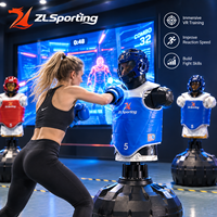 Machine de jeu de boxe interactive et dynamique, simulateur de fitness et de soulagement du stress pour l'intérieur, machine de frappe d'arcade pour parc sportif