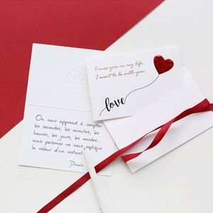 Cartes de vœux, cartes d'invitation, cartes cadeaux pour la Saint-Valentin, <span class=keywords><strong>anniversaire</strong></span> de mariage, cartes postales d'amour, vente chaude - Product Image 4