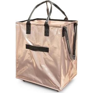Direct Factory Convenient PP Material <b>Laundry</b> Shopping Rolling Tote Bag with Foldable & Rolling Design <b>Trolley</b> Style Tote - Product Image 3