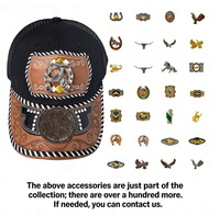 Gorra de Béisbol Unisex con Logo 3D de Metal Estilo Occidental, Gorra de Malla de Mezclilla y Lona Informal y Moderna para Pesca y Playa