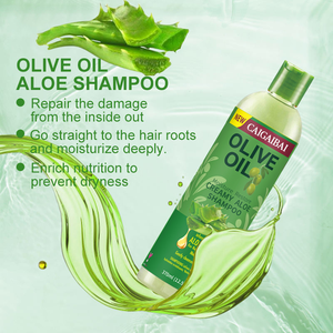 Shampooing de luxe à l'aloe vera naturel et sain, huile d'olive, sans sulfate, pour hommes et femmes, vente chaude - Product Image 6