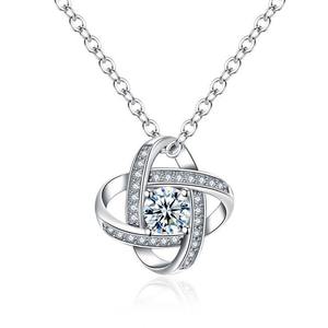 Light Luxury S925 Sterling <b>Silver</b> 0.5Ct VVS1 Moissanite <b>Stud</b> <b>Earrings</b> Pendant Necklace Engagement Jewelry <b>Set</b> for Women Elegant - Product Image 4