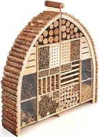 Hôtel de luxe insecte XXL 101x23x109 cm en forme d'arc-deux Sections