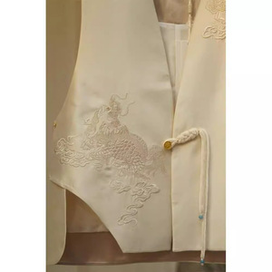 Chaleco Blanco de Mujer Ecowalson, Estilo Nacional <span class=keywords><strong>Chino</strong></span>, Elegante, Único, Exquisito, de Alta Gama, Nuevo, para Primavera y Otoño - Product Image 2