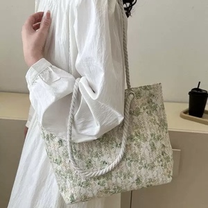 กระเป๋าถือสานลายลูกไม้แบบใหม่ปี 2026 สำหรับผู้หญิง กระเป๋าสะพายไหล่สไตล์ลำลองน่ารัก กระเป๋าโท้ทมินิโบโฮสุดเก๋ กระเป๋าถือฤดูร้อนสุดหรู - Product Image 3