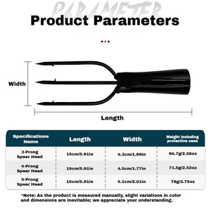 <span class=keywords><strong>Harpon</strong></span> de pêche en acier à ressort à 3, 4 ou 5 dents, tête de lance à ardillon pour la pêche sous glace, vente en <span class=keywords><strong>gros</strong></span> - Product Image 5