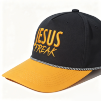 Casquette de camionneur personnalisée brodée de haute qualité, perforations découpées au laser, imperméable, 5 panneaux, casquette perforée à fermeture rapide