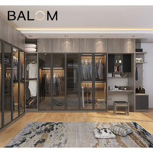 Armoire à portes vitrées de grande qualité de la marque BALOM, design de qualité, <span class=keywords><strong>casier</strong></span> avec serrure intelligente, style blanc chinois - Product Image 2