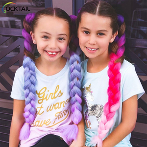 Intrecciare i capelli colorati <span class=keywords><strong>per</strong></span> i <span class=keywords><strong>bambini</strong></span>, breve Pre allungato facile treccia <span class=keywords><strong>per</strong></span> i <span class=keywords><strong>bambini</strong></span> - Product Image 1