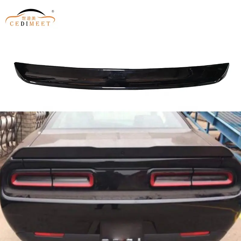 Grosir Pabrik langsung eksterior Body Kit hitam Glossy eksterior mobil ABS plastik Rear Wing Rear Spoiler digunakan untuk penantang
