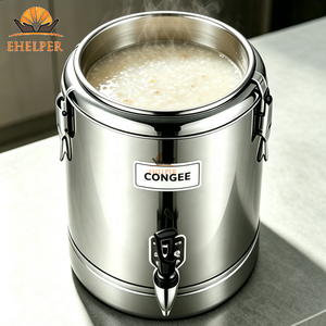 Baril alimentaire isotherme à double paroi pour soupe, bouillie, jus de fruits, boissons glacées, sirop, conservation chaude ou froide - Product Image 5