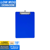 Porte-documents A4 étanche en plastique avec clip, personnalisable avec logo, pour accessoires de bureau, vente en gros