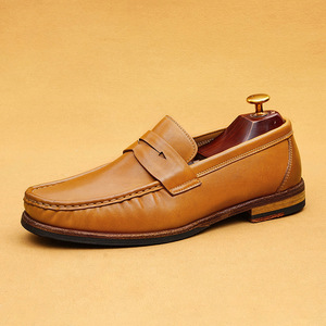 Mocasines de cuero ligero para hombre Goodyear Welted Business Casual Shoes transpirable desodorización cuero genuino - Product Image 6