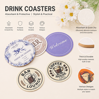 Sous-verre en papier écologique, recyclable et biodégradable, antidérapant, résistant à la chaleur, de qualité alimentaire, pour boissons, café, tasses, tapis de table, vente en gros