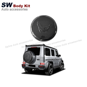 G-Class ฝาครอบล้ออะไหล่รถคาร์บอนไฟเบอร์, ฝาครอบล้อหลังสำหรับ Mercedes Benz W464 W463A G500 G63กันชนรถยนต์ - Product Image 5
