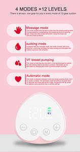 Extracteur de <span class=keywords><strong>lait</strong></span> portable en silicone et PP pour <span class=keywords><strong>tire</strong></span>-<span class=keywords><strong>lait</strong></span> électrique mains libres à faible bruit pour un allaitement confortable - Product Image 4