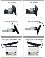 Unidad Principal de Navegación Android Universal de 10.1 Pulgadas con Pantalla Vertical Giratoria, Pantalla para Automóvil de 1+64 GB con WIFI