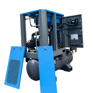 Compresor de aire de tornillo de alta eficiencia de funciones múltiples para planta de fabricación